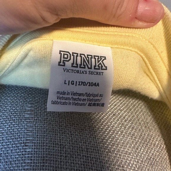 PINK Victoria's Secret Light Yellow Top - Picture 4 of 5